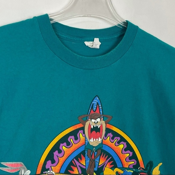 vintage 90s blue looney tunes surf tuff t-Shirt - Picture 4 of 9